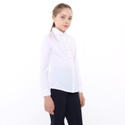 Блузка школьная для девочек, цвет белый, рост 164 см - Фото 6