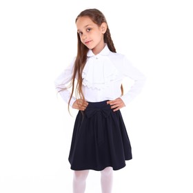 

Юбка школьная для девочек, цвет тёмно-синий, рост 134 см