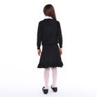 Юбка школьная для девочек, цвет чёрный, рост 128 см - Фото 3