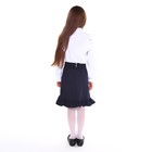 Юбка школьная для девочек, цвет тёмно-синий, рост 134 см - Фото 4