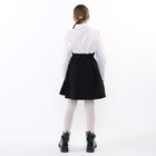 Юбка школьная для девочек, цвет чёрный, рост 122 см - Фото 5