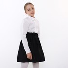 Юбка школьная для девочек, цвет чёрный, рост 122 см - Фото 6