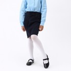 Юбка школьная для девочек, цвет тёмно-синий, рост 122 см - Фото 5