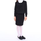 Юбка школьная для девочек, цвет чёрный, рост 122 см - фото 319514970