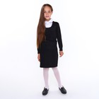 Юбка школьная для девочек, цвет чёрный, рост 122 см - Фото 2
