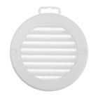 Решетка вентиляционная ZEIN, d=100 мм, круглая, с сеткой, с фланцем, неразъемная - Фото 4