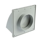 Выход стенной ZEIN, 170 х 170 мм, d=100 мм, с обратным клапаном, серый - фото 22492316
