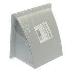 Выход стенной ZEIN, 170 х 170 мм, d=100 мм, с обратным клапаном, серый - фото 22492318