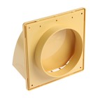 Выход стенной ZEIN, 170 х 170 мм, d=125 мм, с обратным клапаном, бежевый - фото 22268811