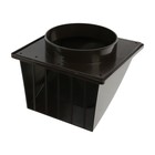 Выход стенной ZEIN, 170 х 170 мм, d=125 мм, с обратным клапаном, коричневый - фото 22492321