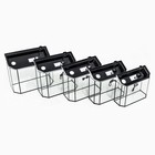 Комплект аквариумов «Матрешка» - 5 шт., Панорамные с крышками, 15 л, 20 л, 25 л, 30 л, 40 л - Фото 3