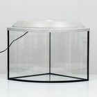 Аквариум «Сектор» угловой с крышкой, 40 л, 40×40×36/41.5 см, беленый дуб - Фото 2