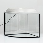 Аквариум «Сектор» угловой с крышкой, 40 л, 40×40×36/41.5 см, беленый дуб - Фото 3