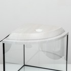 Аквариум «Сектор» угловой с крышкой, 40 л, 40×40×36/41.5 см, беленый дуб - Фото 4