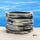 Декор для аквариума "Горшок для растений", керамический, 13 х 10 х 6,6 см, серый 9699484