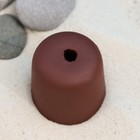 Декор керамический для аквариума "Укрытие для креветок", 4 х 3,9 х 3,9 см, коричневый - фото 39077574