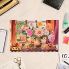 Календарь квартальный, трио "Цветы - 2" 2024 год, 31х69см - Фото 2