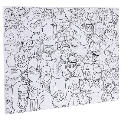 Картина по номерам на холсте с подрамником «Большой мир», 40×50 см, Гравити Фолз