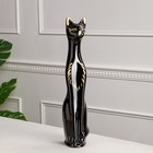 Копилка "Кот", глазурь, чёрная, узор, 42 см - Фото 1