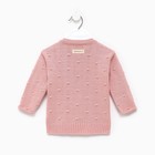 Кардиган вязаный Крошка Я, рост 80-86 см, розовый - Фото 5