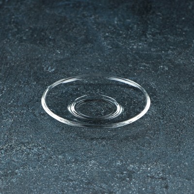 Блюдце «Классика», d=8.8 см, стекло, прозрачное