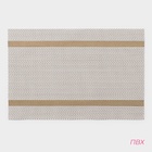 Салфетки сервировочные на стол Доляна «Рона», 4 шт., 45×30 см, бежевые - Фото 4