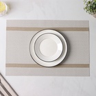 Салфетки сервировочные на стол Доляна «Рона», 4 шт., 45×30 см, бежевые - Фото 7