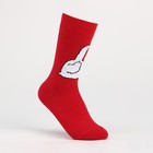 Носки мужские, цвет красный/гусь, размер 29 9656108