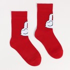 Носки мужские, цвет красный/гусь, размер 29 9656108