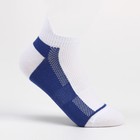 Носки мужские спортивные, цвет белый/синий, размер 25 - фото 10546818