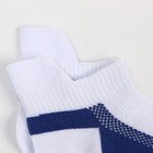Носки мужские спортивные, цвет белый/синий, размер 25 - Фото 3