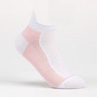 Носки женские, цвет белый/розовый, размер 23 - фото 319516341