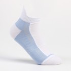 Носки женские, цвет голубой/белый, размер 23 - фото 8108992