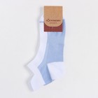 Носки женские, цвет голубой/белый, размер 23 - Фото 5