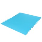 Мягкий пол универсальный «New-накат. Соты», цвет голубой, 100 ? 100 см, 14 мм - фото 720230