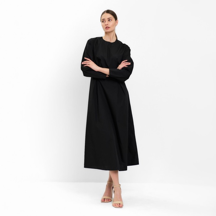 Платье женское  MINAKU: Casual Collection цвет черный, р-р 42