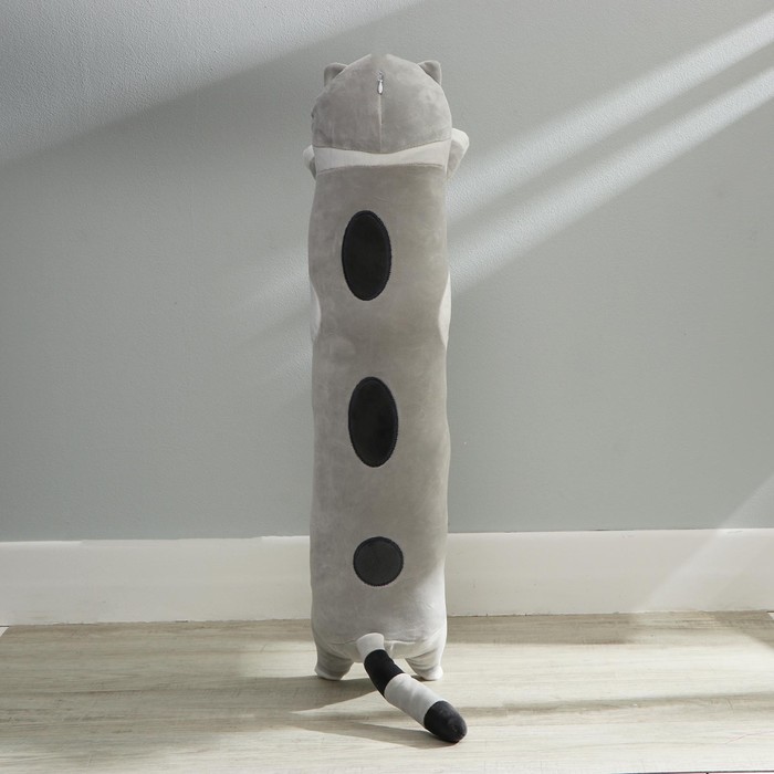 Мягкая игрушка-подушка «Кот», 110 см, цвет серый - фото 1907734047