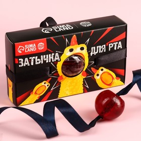 Леденец-кляп «Затычка для рта», вкус: клубники со сливками, 30 г. 9572256