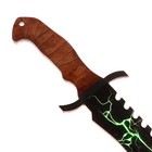Сувенир деревянный нож кукри «Зеленый», 25 см. - фото 4380932