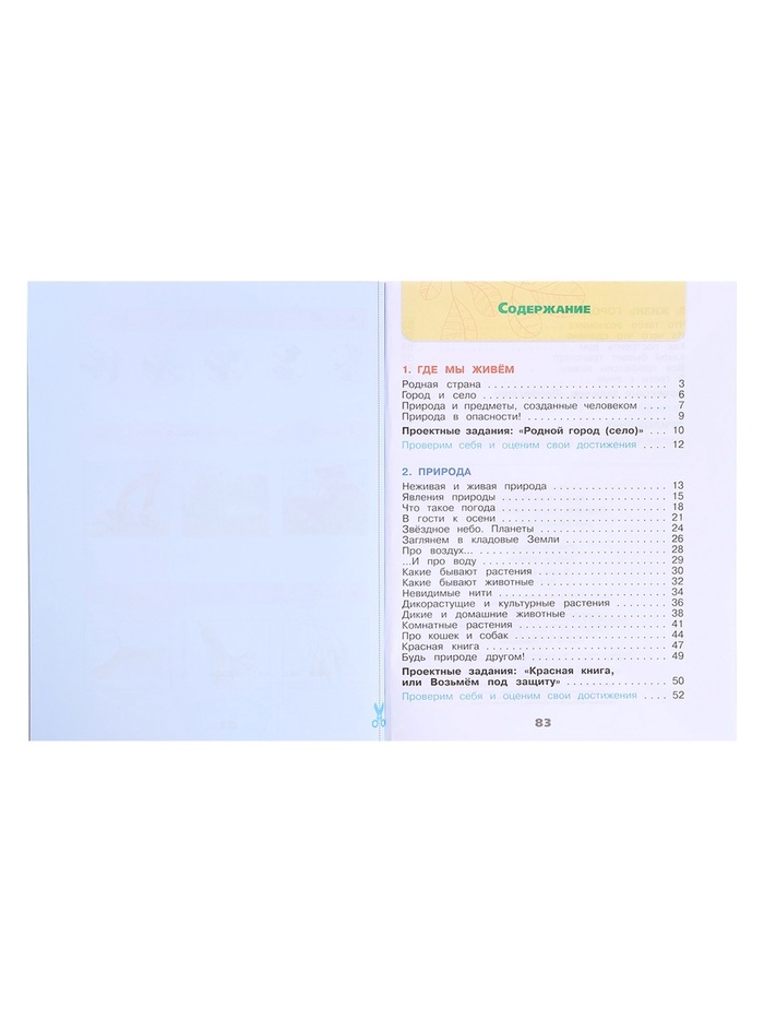 Рабочая тетрадь «Окружающий мир», 2 класс, часть 1, Плешаков А. А., 2024 год 9691967