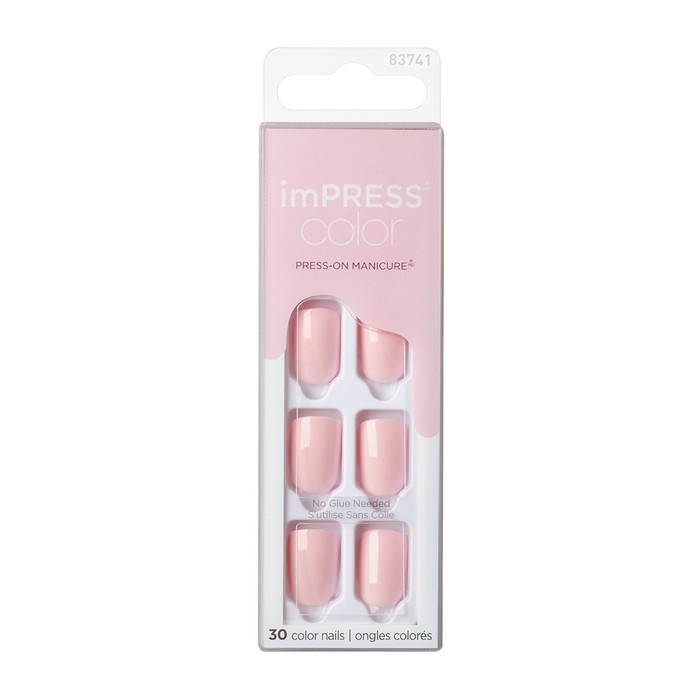 Твердый лак Kiss imPRESS Manicure Color KIMC002C «Хрустальная роза», длина короткая