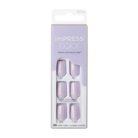 

Твердый лак Kiss imPRESS Manicure Color KIMC007C «Нежно-лиловый», длина короткая