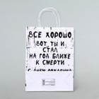 Пакет подарочный «Подарок близкому», 24×10.5×32 см, 1 шт. 9670351 - фото 14530959