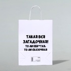 Пакет подарочный «Загадочная», 24×14×28 см - Фото 3