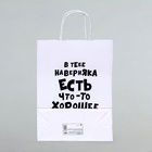 Пакет подарочный «В тебе наверняка есть что - то хорошее», 24×14×28 см, 1 шт. - Фото 3