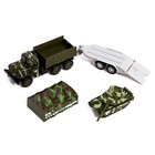 УЦЕНКА Грузовик металлический «УРАЛ «Армия с прицепом», масштаб 1:43, МИКС - Фото 2
