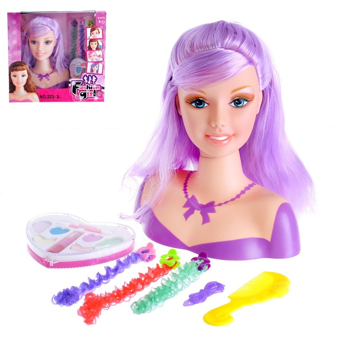 Уценка Кукла-манекен для создания причёсок «Мальвина», с аксессуарами, МИКС - Фото 1