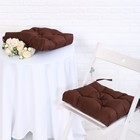 Набор подушек для стула непромокаемых 40х40см 2 шт, коричневый, файбер, грета хл20%, пэ80% - фото 320030877