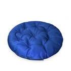 Подушка круглая на кресло непромокаемая, размер D60 см, цвет василек, файберфлекс, грета 20%, полиэстер 80% - Фото 2