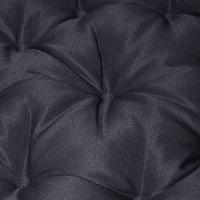 Подушка круглая на кресло непромокаемая D60 см, цвет тёмно-серый, грета 20%, полиэстер 80%